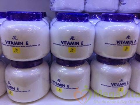Kết quả hình ảnh cho Kem dưỡng body Vitamin E Aron Thái 200ml
